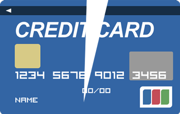 クレジットカード破棄画像